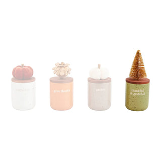fall topper mini candles - assorted