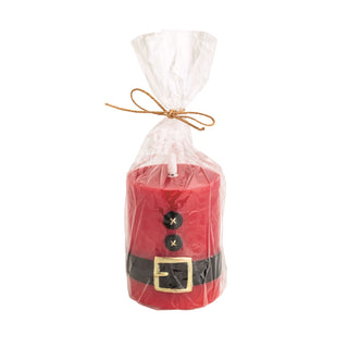 santa flameless pillars - assorted