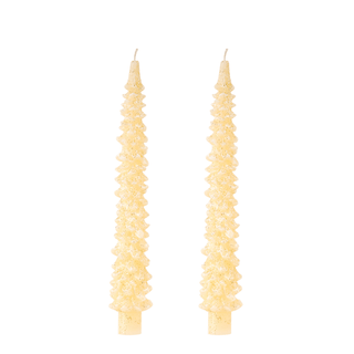 gold christmas tapers - assorted