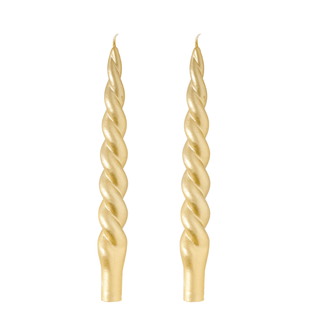 gold christmas tapers - assorted