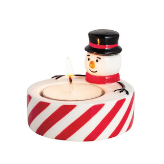 snowman tea light holder
