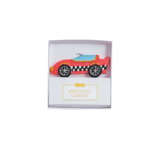 racecar figural birthday candle