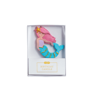 mermaid figural birthday candle