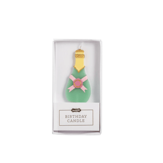 champagne figural birthday candle