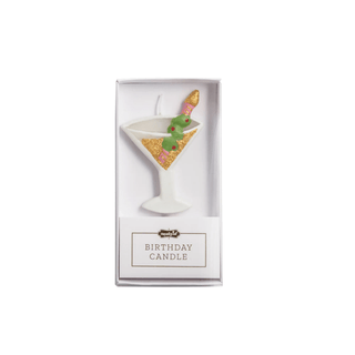 martini figural birthday candle