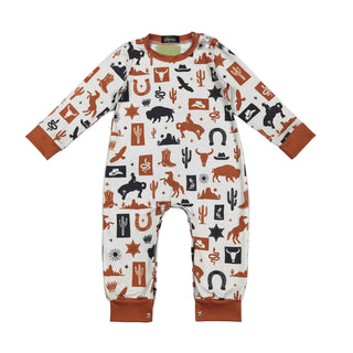 aztec cowboy romper