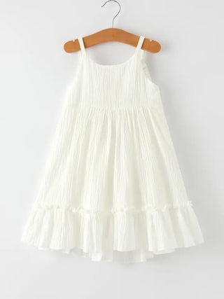 girls backless suspender dress