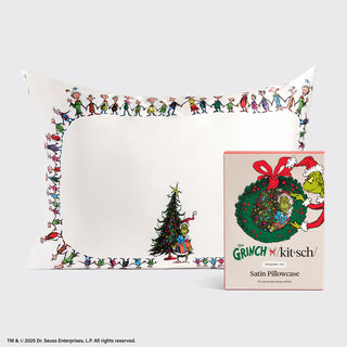 the grinch satin pillowcase - whoville