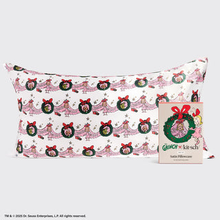 the grinch satin pillowcase - cindy lou who