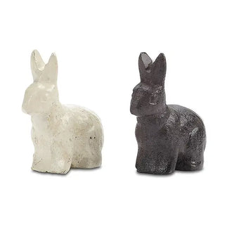 mini sitting bunny figurine - assorted