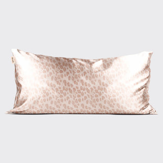 king satin pillowcase- leopard