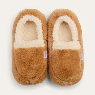 warmies sherpa brown slippers