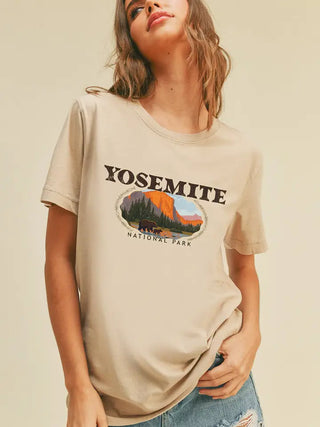 yosemite national park short sleeve t-shirt