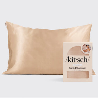 king satin pillowcase -champagne