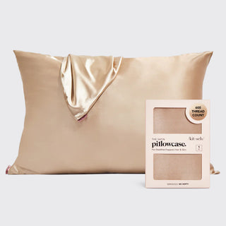 standard satin pillowcase - champagne