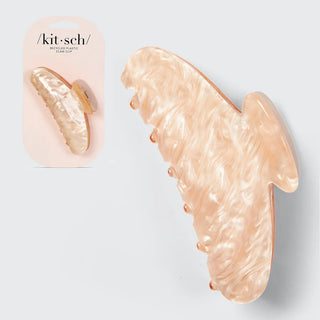 blonde marble claw clip