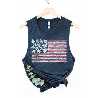 american flag mineral graphic tank top