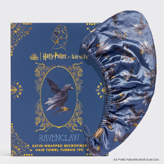 harry potter satin wrapped hair towel - ravenclaw