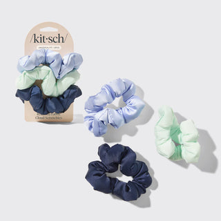 cloud scrunchies 3 pc set - garden bouquet