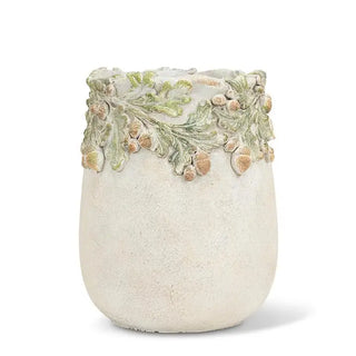 oak leaves & acorns vase/cooler