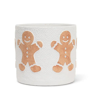 gingerbread man planters -assorted