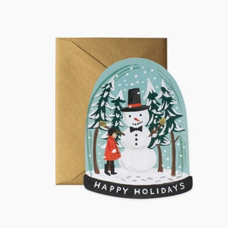 snow globe christmas card
