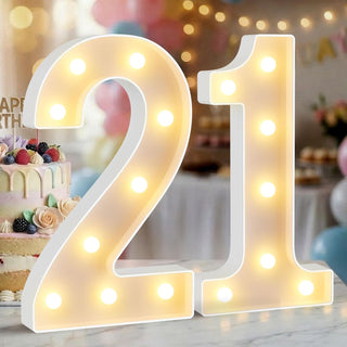 12.6 " LED marque light up numbers- "21"