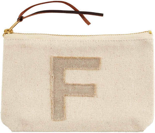 "f" initial pouch