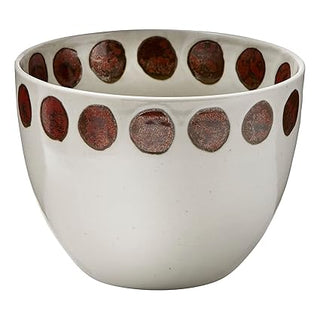 reactive glaze dot bowl