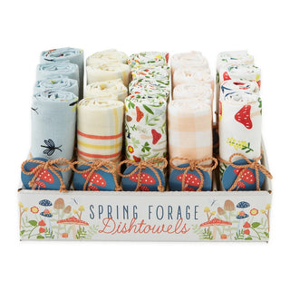 spring forage dishtowels -assorted