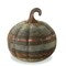 small rustic metal pumpkin