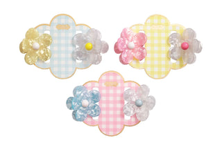 flower claw hair clip 2 pk - assorted