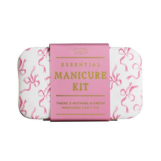 pink bows manicure kit