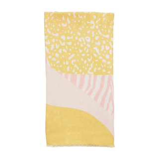 geo scarf -blush