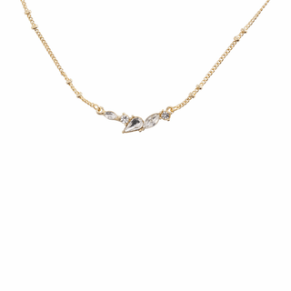 rhinestone necklace holiday ornament