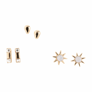 christmas skating ornament and earring set