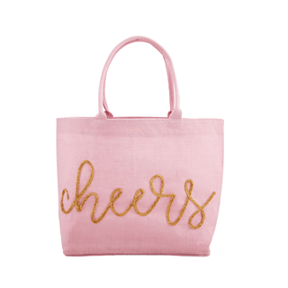 cheers sparkle tote bag