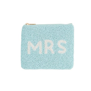 mrs. beaded pouch