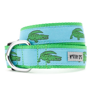 alligators collar -blue