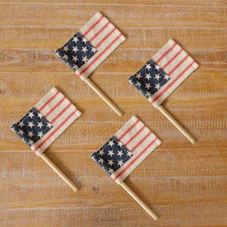 miniature american flag picks