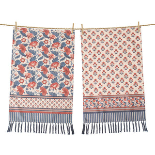 americana floral tea towels - assorted