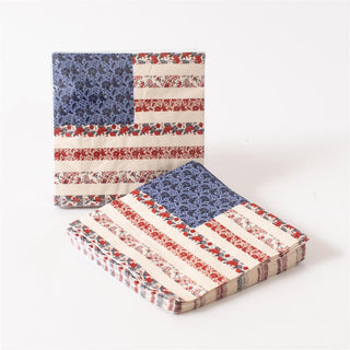 americana flag paper napkins