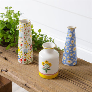 scattered petals bud vases - assorted