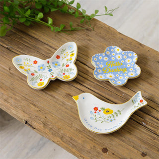 scattered petals trinket plates - assorted