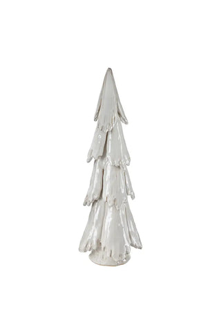 tall pines snowy ceramic trees