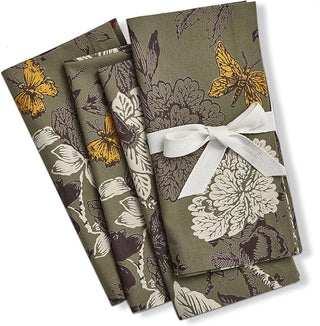 autumn toile cotton cloth napkins, set of 4
