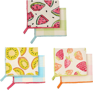 colorful fruit towel sets -assorted