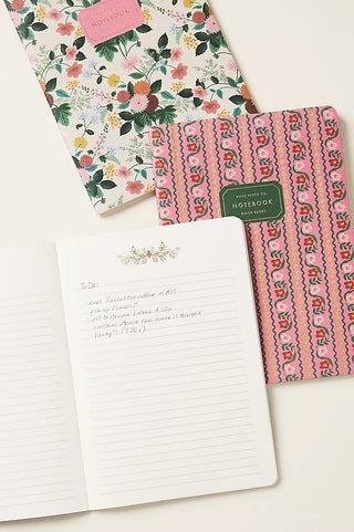 assorted set of 3 dahlia notebooks
