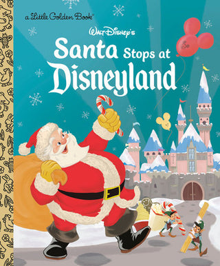 santa stops at disneyland