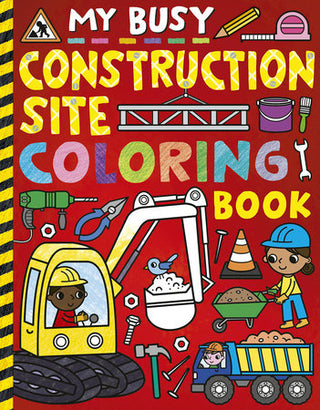 my busy construction coloring book